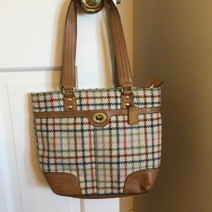 Vintage COACH Hampton’s Tattersall 100% Wool Bag